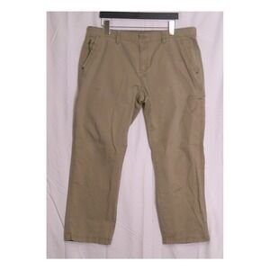 Mens Weatherproof Khaki Cargo Pants Relaxed Fit Casual Utility Size 40x30